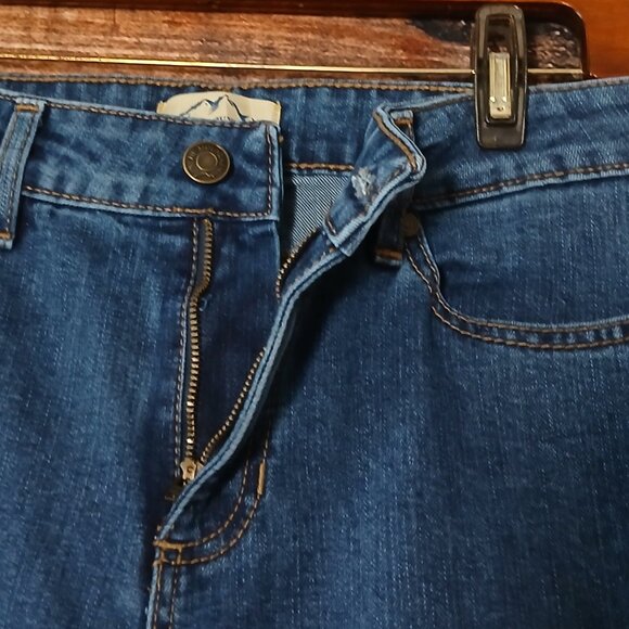 Blue Mountain Jeans 6 Mid Rise Straight Blue Denim Stretch - Picture 7 of 10